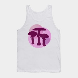 Purple mushroom design Tank Top